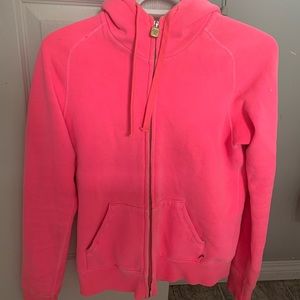 TNA Aritizia pink zip up hoodie
